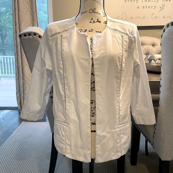 Roz & Ali White Jacket. Size XL - Picture 1 of 6
